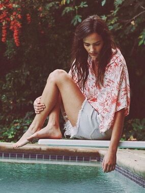 The Great Cruise palm print top